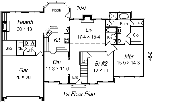main floor house blueprint