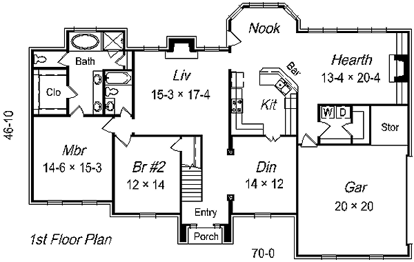main floor house blueprint