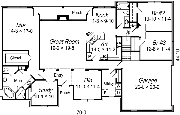 main floor house blueprint