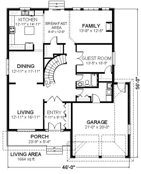 main floor house blueprint