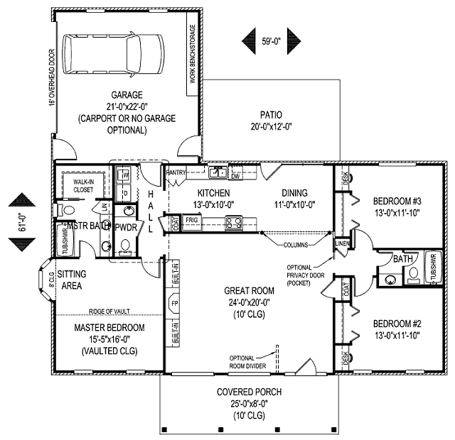 main floor house blueprint