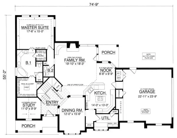 main floor house blueprint