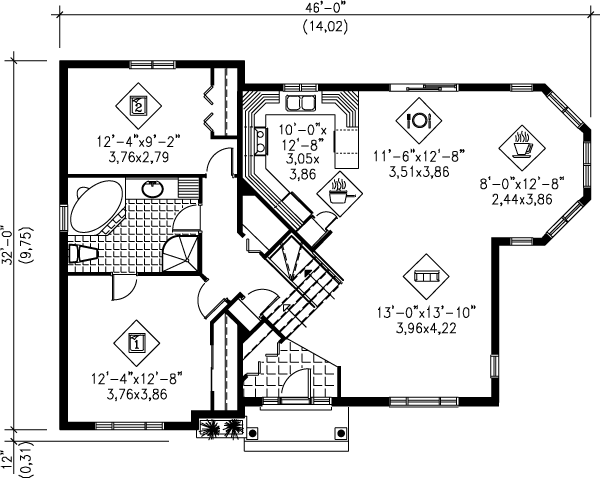 main floor house blueprint