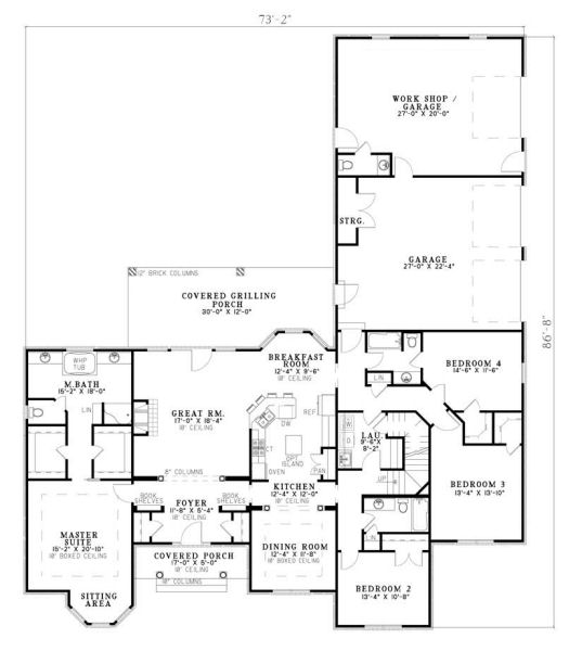 main floor house blueprint