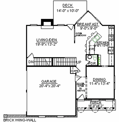 main floor house blueprint