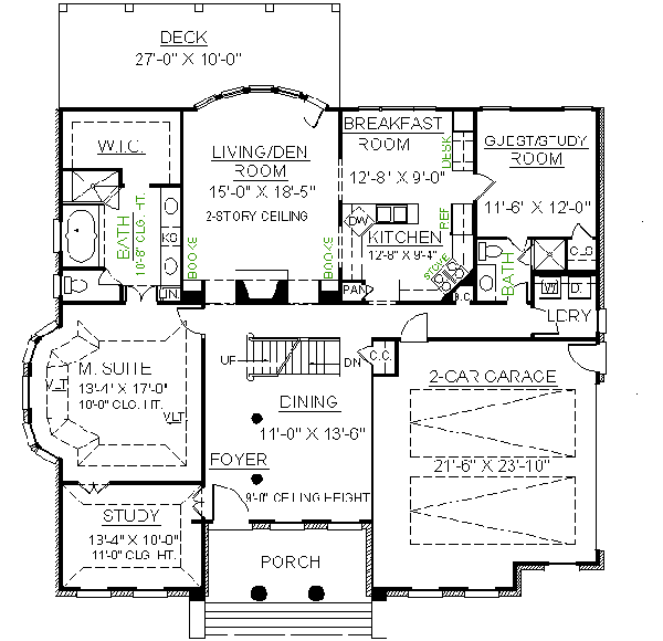 main floor house blueprint