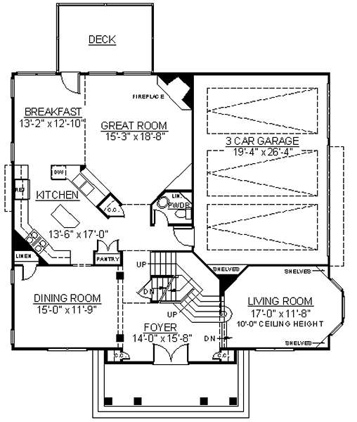 main floor house blueprint