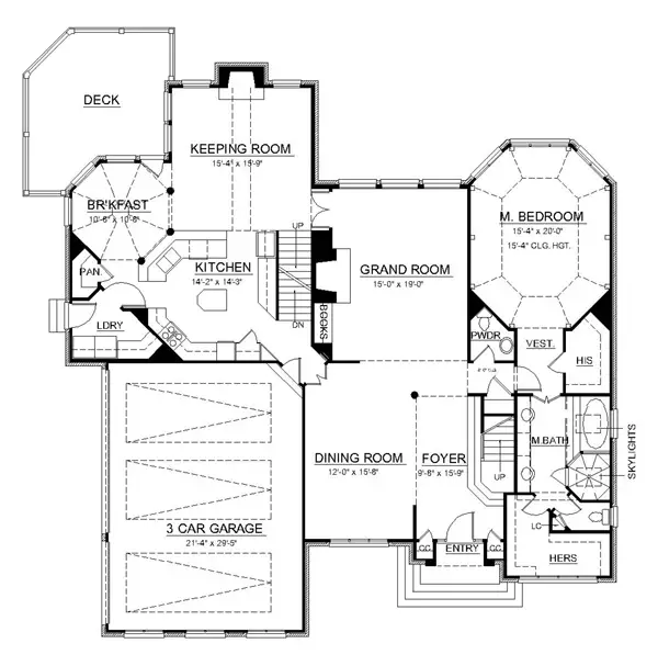 main floor house blueprint
