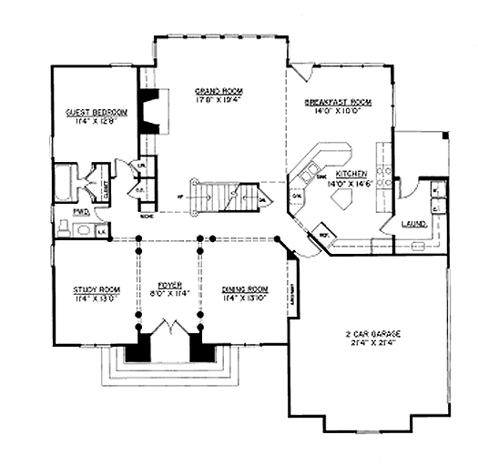 main floor house blueprint