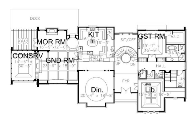 main floor house blueprint