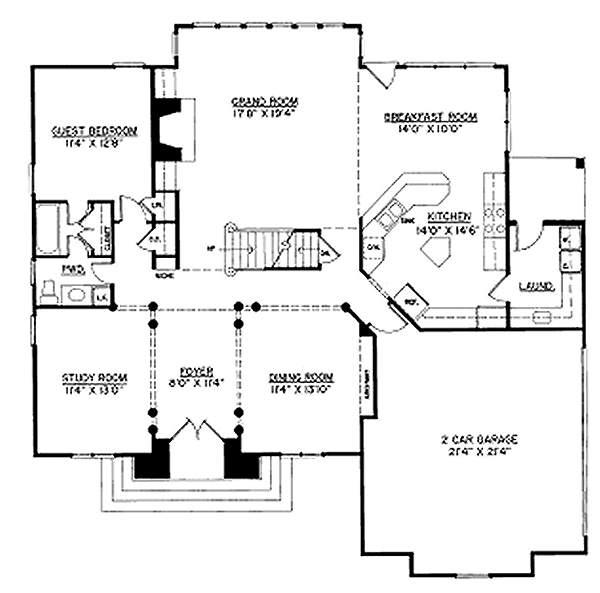 main floor house blueprint