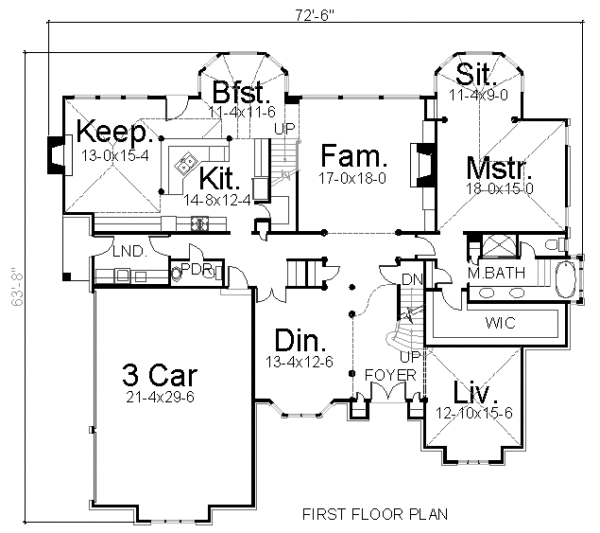 main floor house blueprint