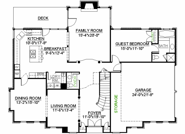 main floor house blueprint