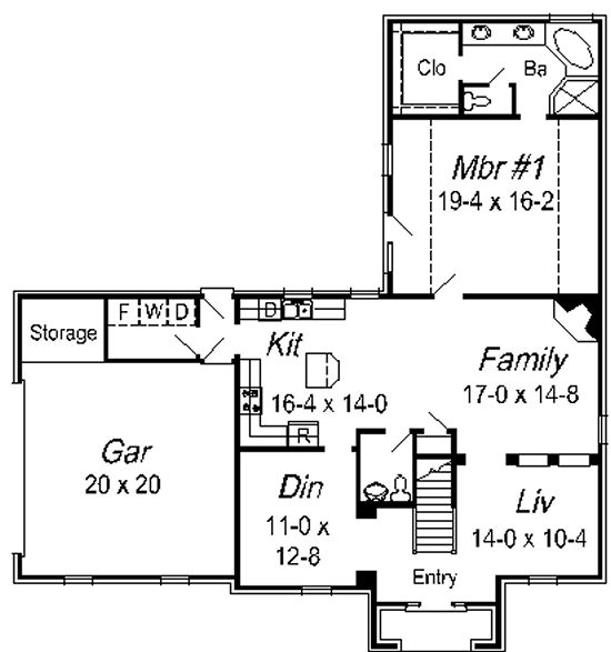 main floor house blueprint