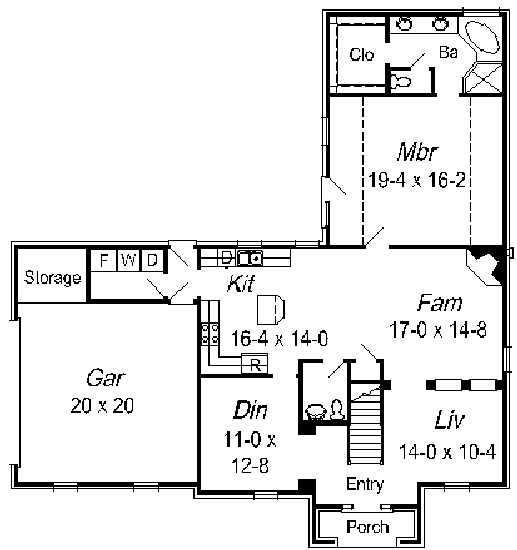 main floor house blueprint