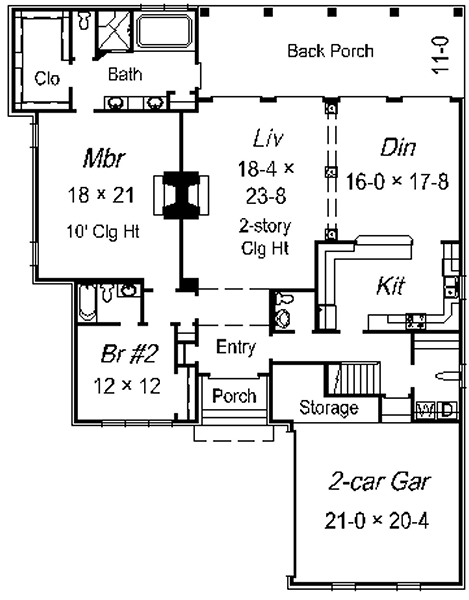 main floor house blueprint