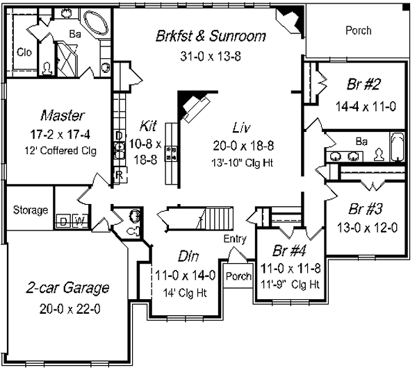 main floor house blueprint