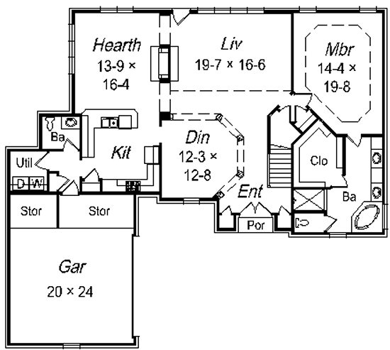 main floor house blueprint