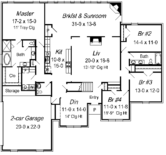main floor house blueprint
