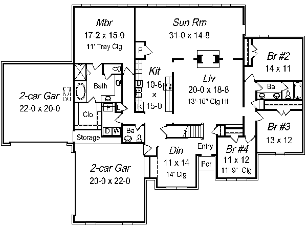 main floor house blueprint