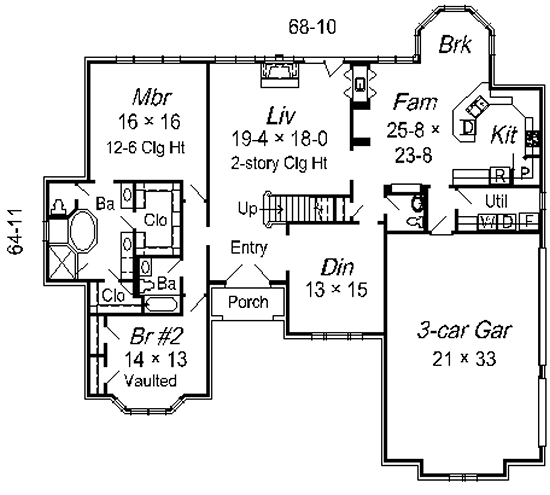 main floor house blueprint