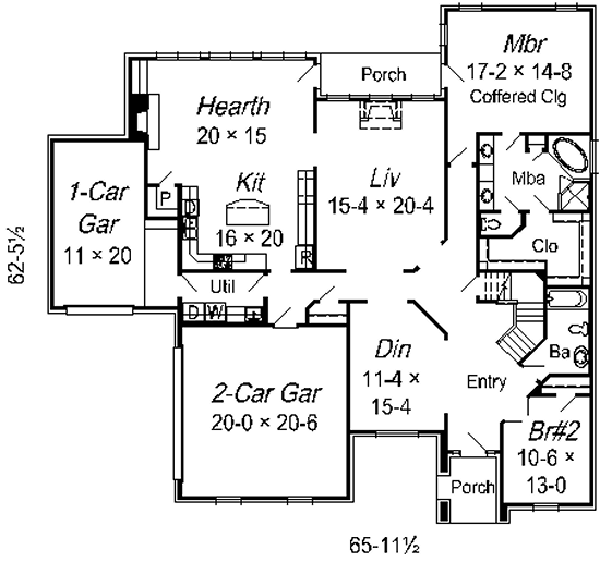 main floor house blueprint