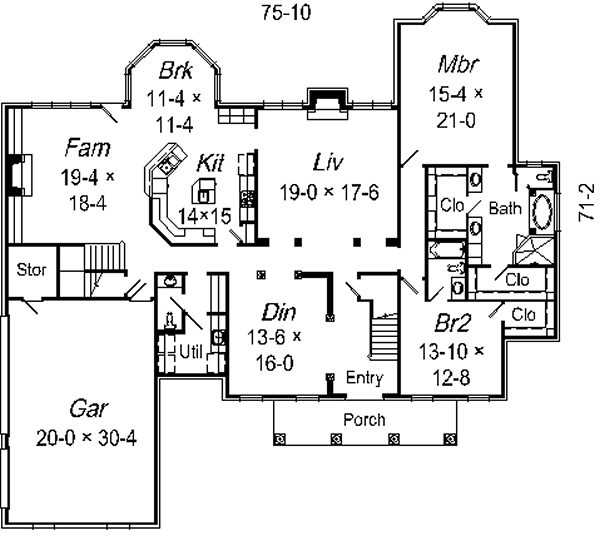 main floor house blueprint