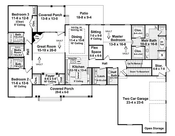 main floor house blueprint