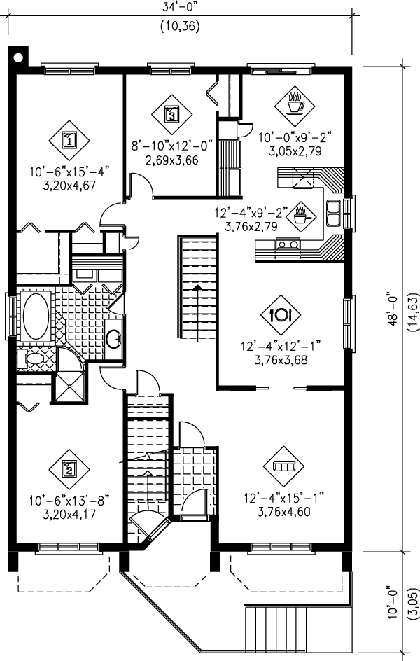 main floor house blueprint