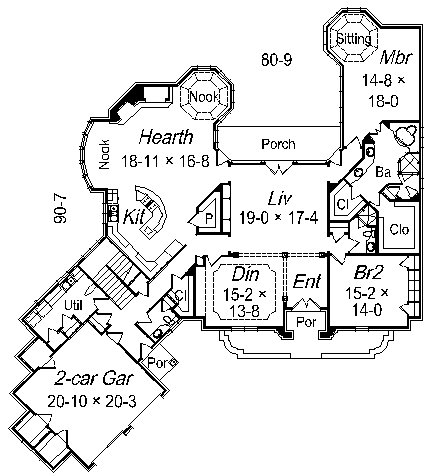 main floor house blueprint