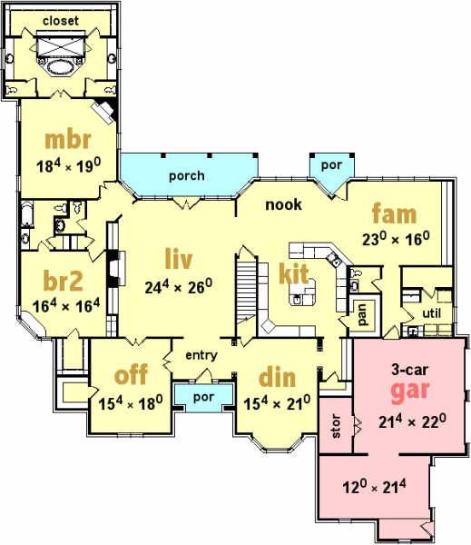 main floor house blueprint