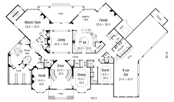 main floor house blueprint