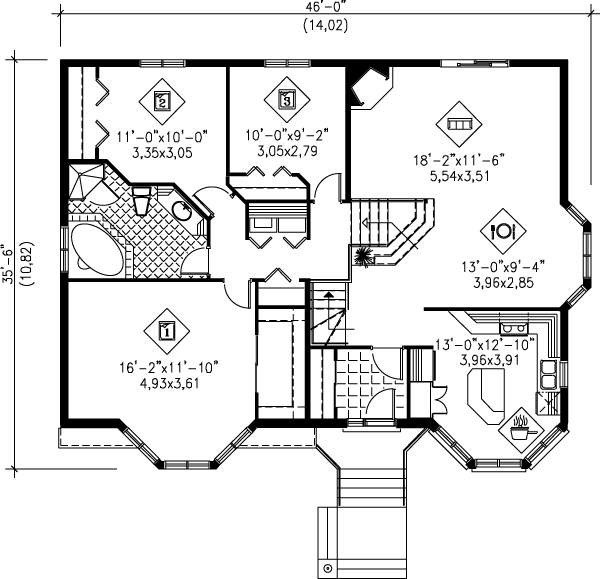 main floor house blueprint