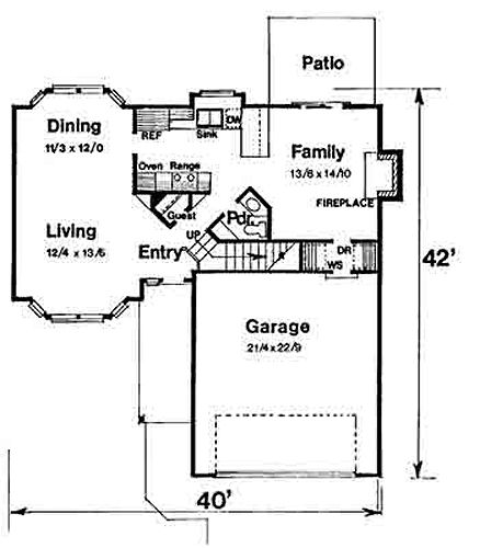 main floor house blueprint