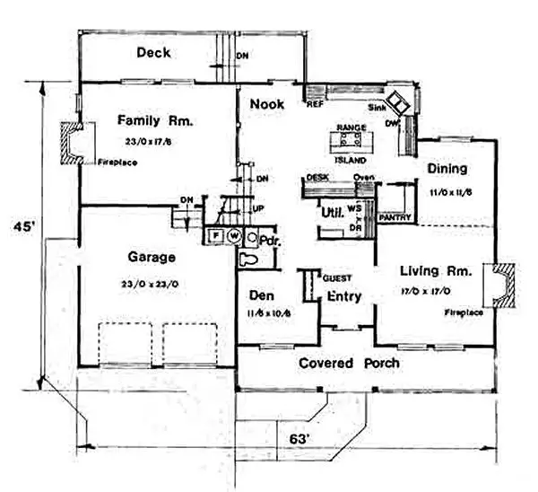 main floor house blueprint