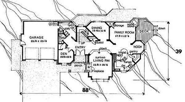 main floor house blueprint