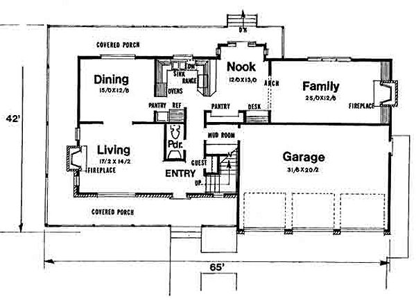 main floor house blueprint