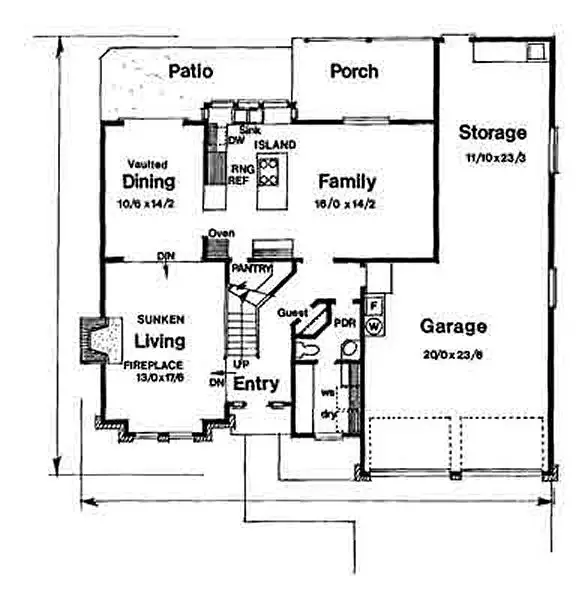 main floor house blueprint