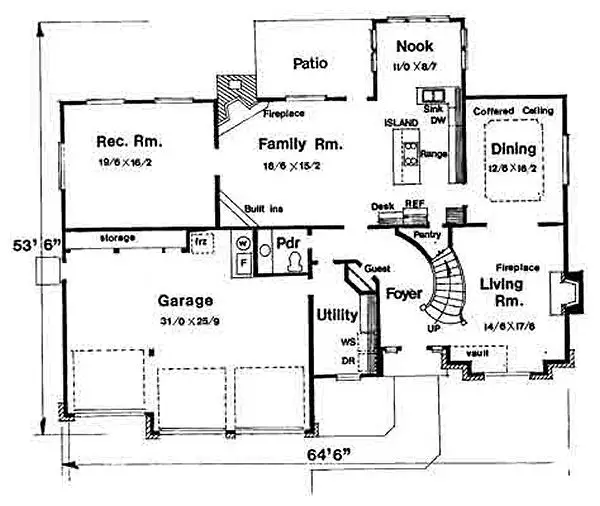 main floor house blueprint