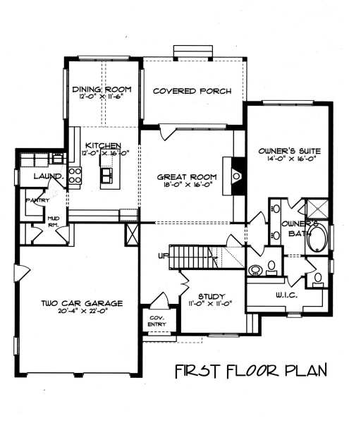 main floor house blueprint