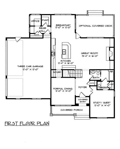 main floor house blueprint