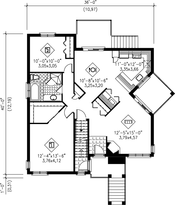 main floor house blueprint