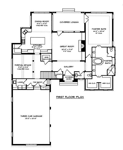 main floor house blueprint