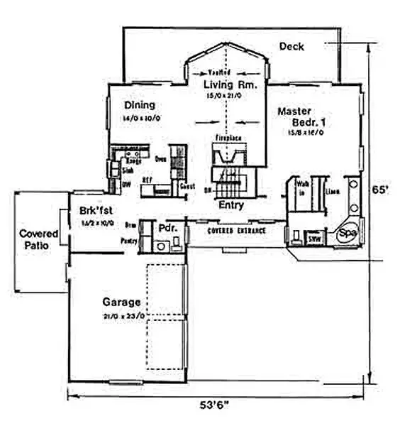 main floor house blueprint