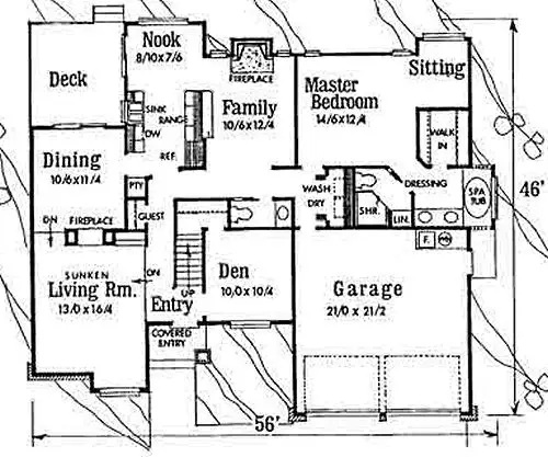 main floor house blueprint