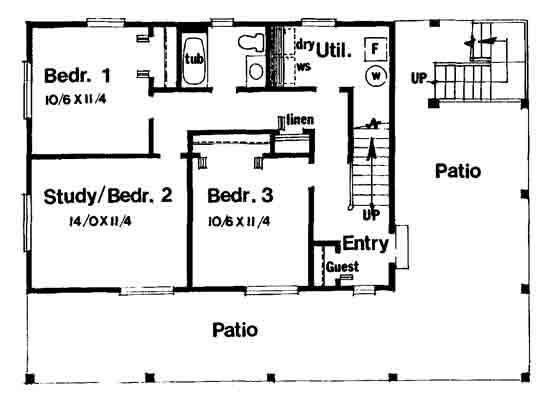 main floor house blueprint