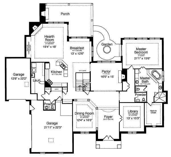 main floor house blueprint