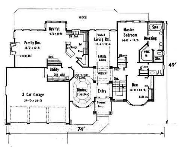 main floor house blueprint