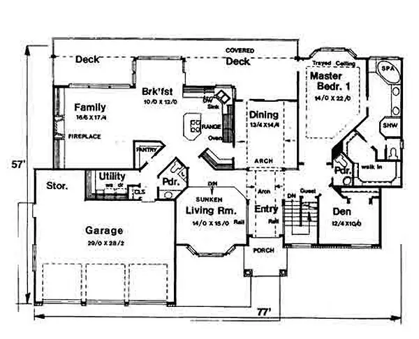main floor house blueprint