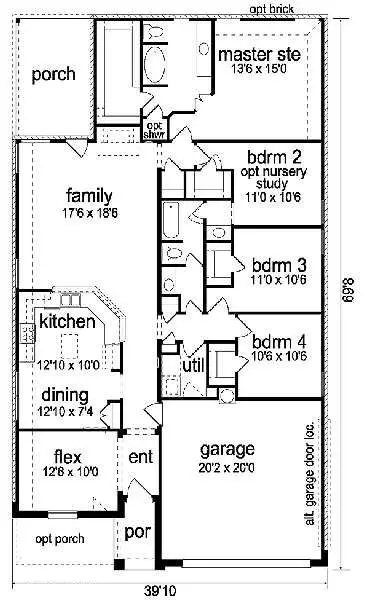main floor house blueprint